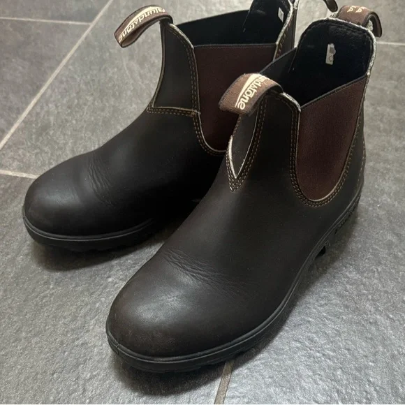 Blundstone Women's Stout Brown Chelsea Boots - Picture 4 of 5